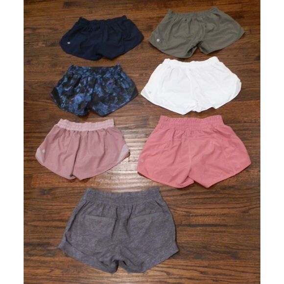 Lululmemon Athletica Hotty Hot Drawstring Shorts Women's Size 4 Lot of 7 READ - Picture 2 of 2